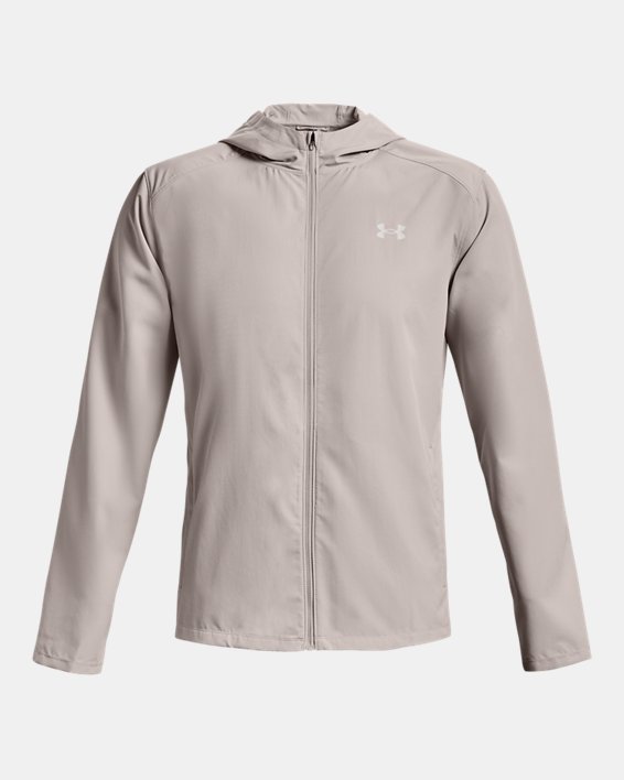 Men's UA OutRun The Rain Jacket in Gray image number 7
